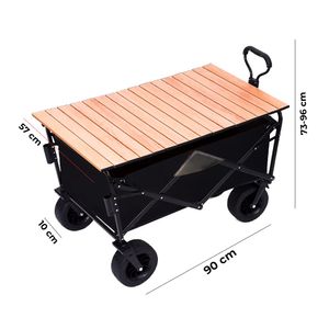 Carro de Carga Plegable Multiusos Con Guiador y Tabla