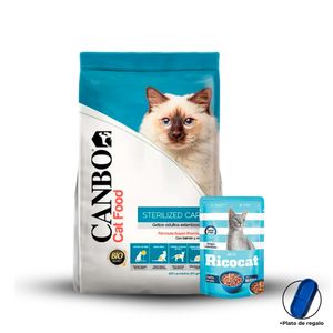 ALIMENTO PARA GATO CANBO ADULTO ESTERILIZADO SALMÓN Y ARROZ 7KG + REGALOS