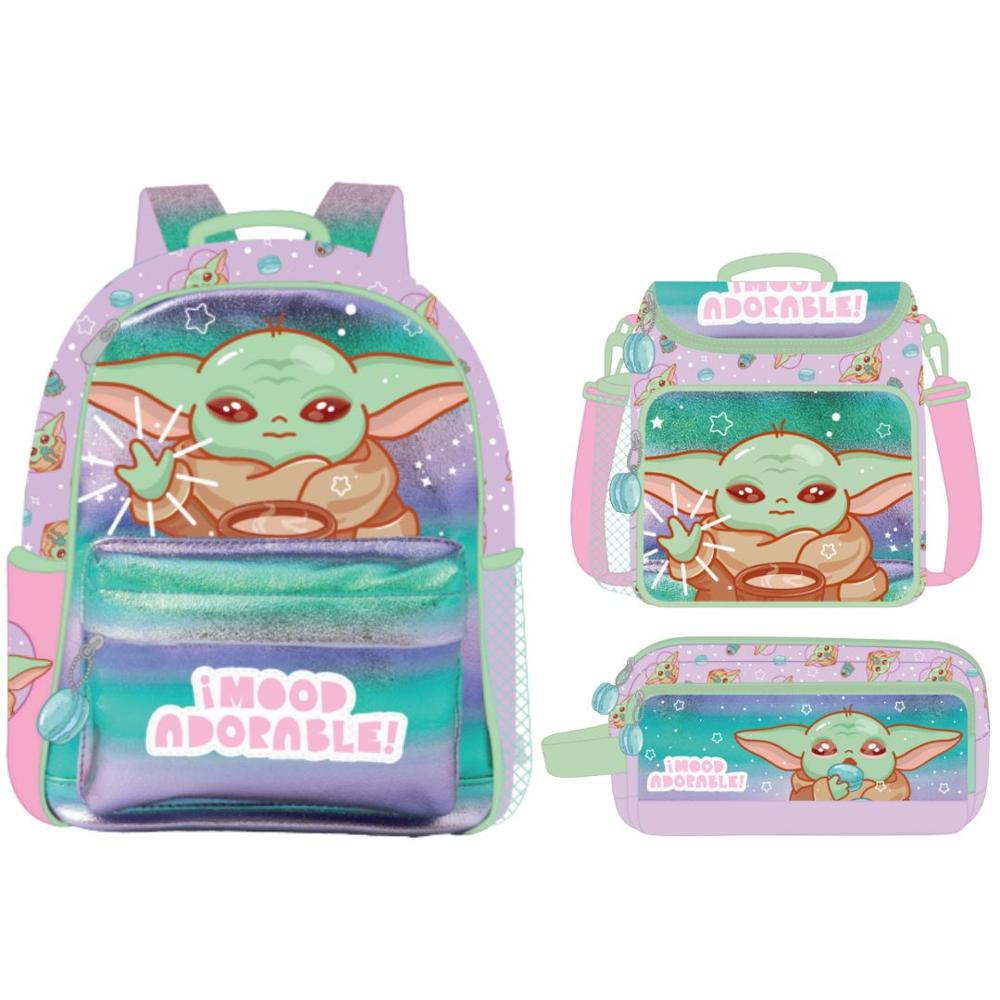 Pack Escolar Mochila Nido Premium Star Wars Baby Yoda Grogut Niña ...