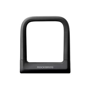 Candado de Seguridad Ancho Tipo U Rockbros RKS621-BK Revestido con Silicona