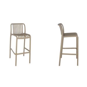 Silla Alta de Bar Lambite Beige
