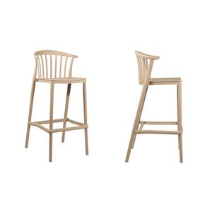 Silla Alta de Bar Vima Beige
