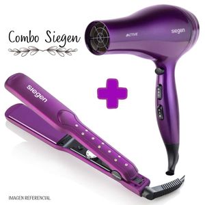 Combo Siegen Plancha Alisadora SG3540 + Secadora de Cabello SG3031
