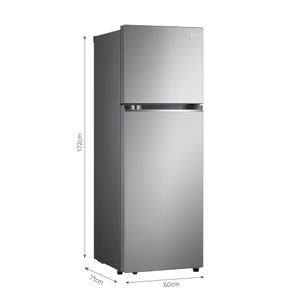 Refrigeradora LG 335L No Frost GT33BPP Plateado