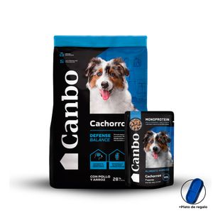 ALIMENTO PARA PERRO CANBO BALANCE CACHORRO RAZAS MEDIANAS Y GRANDES POLLO 15KG + REGALOS