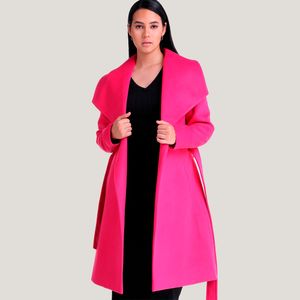 Abrigo Ciara Fucsia Lana Ecologica Only Alpaca