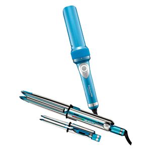 Combo BabylissPRO Rizador MiraCurl Pro BNTMCS100XLPE y Alisadoras Optima 2000 y 3000 BNTPK1PE