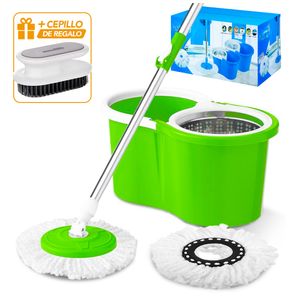 Trapeador con Escurridor Verde 88S Y Cepillo AJ7 de Regalo