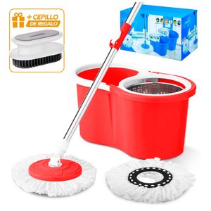 Trapeador con Escurridor Rojo 88S Y Cepillo AJ7 de Regalo