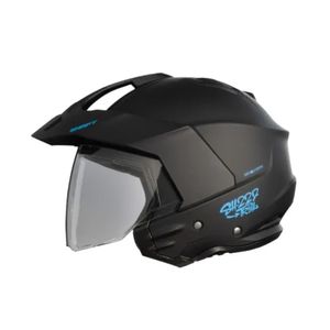 Casco sh-227 solid ngr mat/azul vi tra l