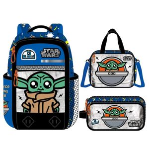 Pack Escolar Mochila Oficio Premium Disney Baby Yoda Azul