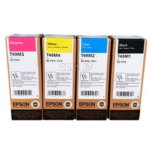 Kit Tinta Epson T49M Negro Cian Magenta Amarillo Original
