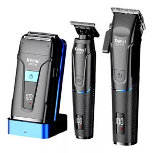 Maquina de  cabello y TRIMER +Afeita.  pack Profesional KEMEI