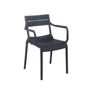 Silla de Comedor con Reposabrazos Campito Gris