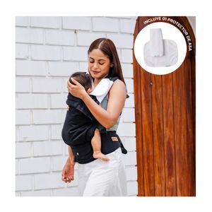 Mochila Ergonómica Premium Maternelle Negro , Fresco , Soporte Cervical, Canguro, Portabebé