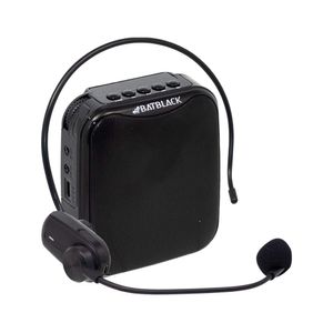 Mini Amplificador de Voz Recargable Profesional Inalámbrico BT-V317 BATBLACK