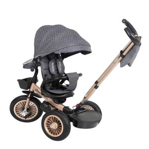 Triciclo para Niños Asiento Giratorio Bluetooth Gray