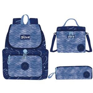 Pack Escolar Mochila Premium Stitch Deluxe