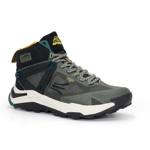 Zapatilla Botin Outdoor Hombre AH24-11Q4 VERDE/NEGRO