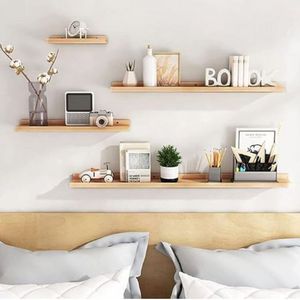 Repisa Flotante con Borde de Melamina Minimalista 40 CM
