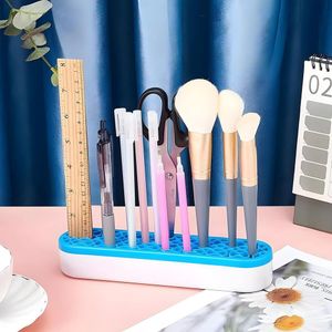 Organizador Multiuso Para Brochas De Maquillaje Celeste  360CL02