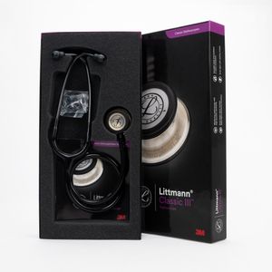 Estetoscopio Littmann® Classic III™ - Negro - Champagne Chestpiece Código 5861
