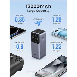 Ugreen Power Bank Nexode 12000 mAh 100W Portátil PD QC PB724 - 35526