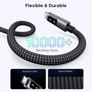 Ugreen Cable USB-C a USB-C 100W Carga Rápida Pantalla LED L509 35512