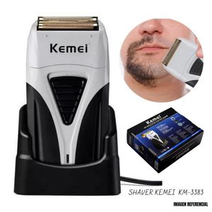 Shaver Kemei Recargable con Base KM 3383