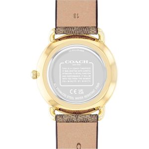 COACH Reloj Elliot de calidad premium para uso diario Resistente al agua 36mm | Oro - Marron