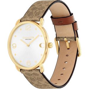 COACH Reloj Elliot de calidad premium para uso diario Resistente al agua 36mm | Oro - Marron