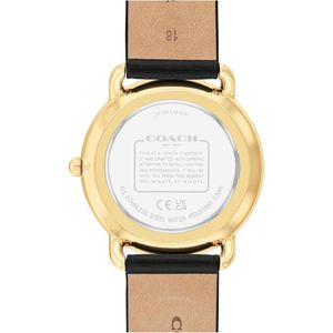 COACH Reloj Elliot con Scatter C's Estilo atemporal Resistente al agua 36mm | Oro - Negro