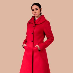 Abrigo Ines Rojo Suri Alpaca Only Alpaca