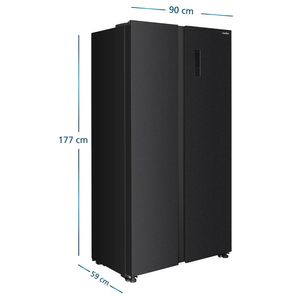 Refrigeradora MABE 435L No Frost Black steel