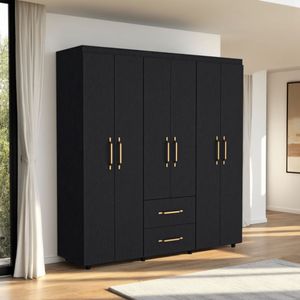 Closet Golden 6 Puertas 2 Cajones - Wengue