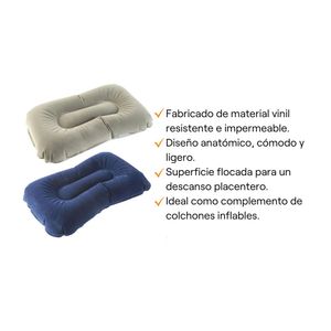 COMBO 2 Colchones inflables 1 plaza Bestway + 2 Almohadas inflables Bestway + Inflador de 30cm Bestway