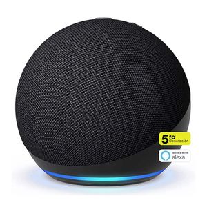 COMBO Parlante inteligente Echo Dot 5 Negro Amazon + Foco Smart Led Rgb Nhb-C120M