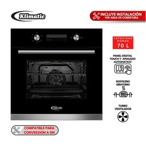 COMBO Klimatic: Cocina empotrable Vulcano 4 hornillas + Campana extractora Amsterdam 60cm + Horno empotrable a gas Bonn