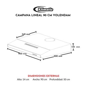COMBO Klimatic: Cocina Empotrable Alina 5 Hornillas a Gas Negro + Campana extractora Volendam 90cm