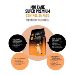 Comida Perro Mio Cane Super Premium Control de Peso 15 kg