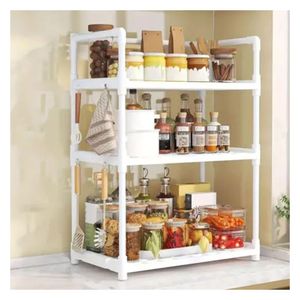 Estante Organizador Condimentos Especies Cocina 3 Niveles Blanco