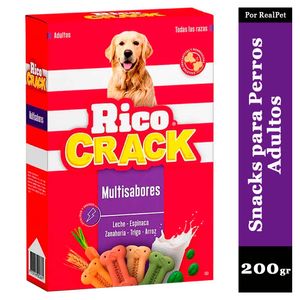 Snack para Perros Adultos Ricocrack Multisabores 200 gr