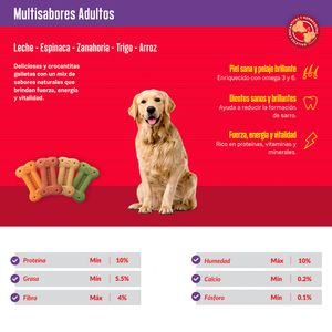 Snack para Perros Adultos Ricocrack Multisabores 200 gr