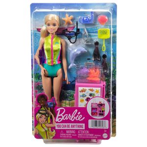 Muñeca Barbie Profesiones Bióloga Marina con Accesorios