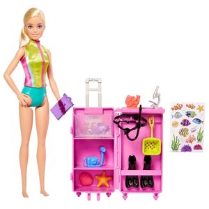Muñeca Barbie Profesiones Bióloga Marina con Accesorios