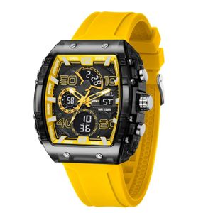 Reloj Hombre SMAEL 8109 Análogo-Digital Amarillo