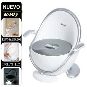 BACIN COMFY DE ENTRENAMIENTO CON LUZ SENSOR  PARA BEBE -GRIS