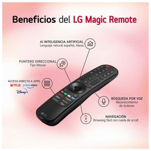 Televisor LG 55" LED Smart TV UHD 4K con ThinQ AI 55UT7300PSA + Control Magic