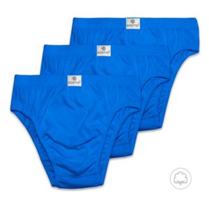 Pack X 3 Bikini Match Point Boston Con Elastico Recubierto Cobalto
