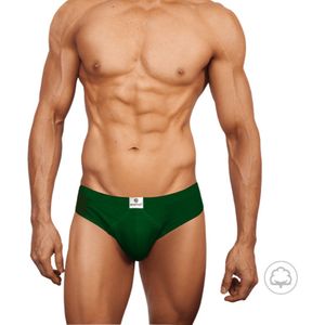Pack X 3 Bikini Match Point Boston Con Elastico Recubierto Verde